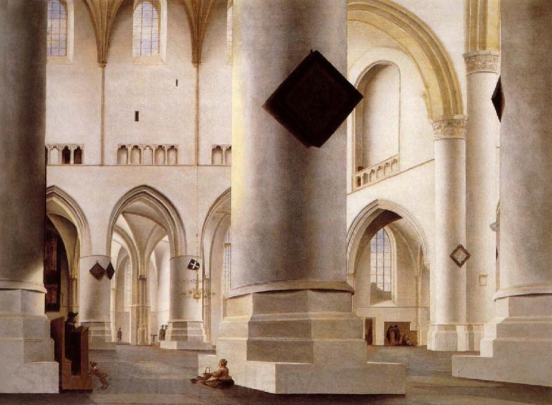Pieter Saenredam Grote Kerk Haarlem Norge oil painting art